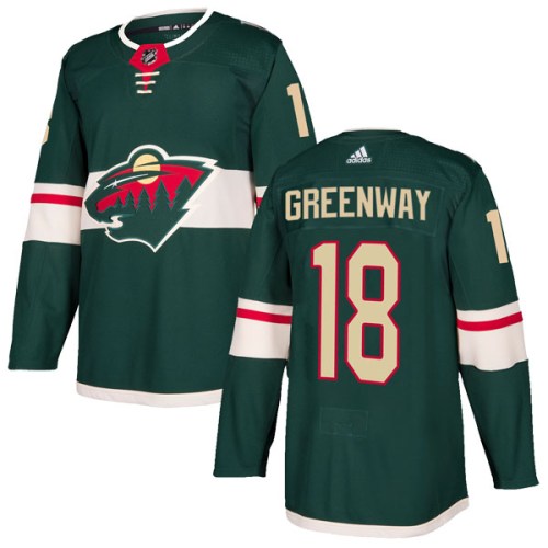 Men's Adidas Minnesota Wild Jordan Greenway Green Home Jersey - Authentic