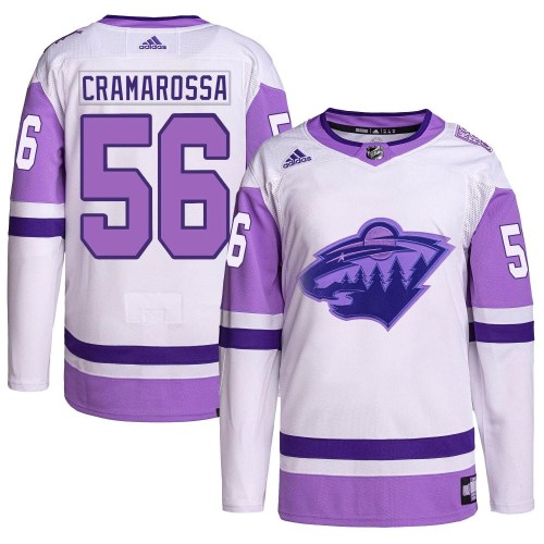 Women's Adidas Minnesota Wild Joseph Cramarossa Purple Fights Cancer  Practice Jersey - Authentic