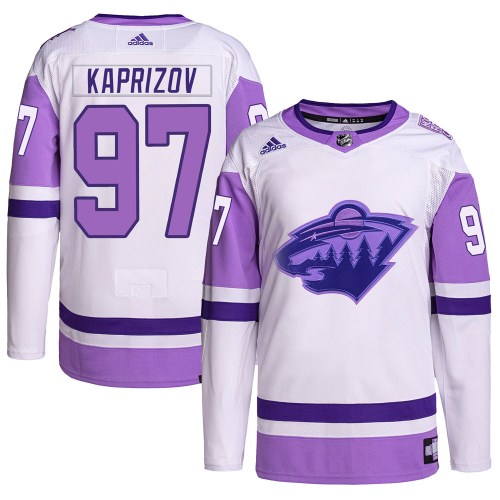 Road White adidas Authentic Kirill Kaprizov Jersey - Minnesota Wild Hockey  Club