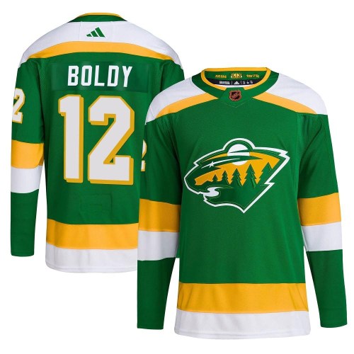 Matt Boldy Minnesota Wild Adidas Primegreen Authentic NHL Hockey Jersey - Home / S/46